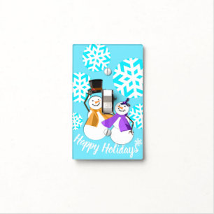 HAPPY HOLIDAYS : Winter Friends Light Switch Cover