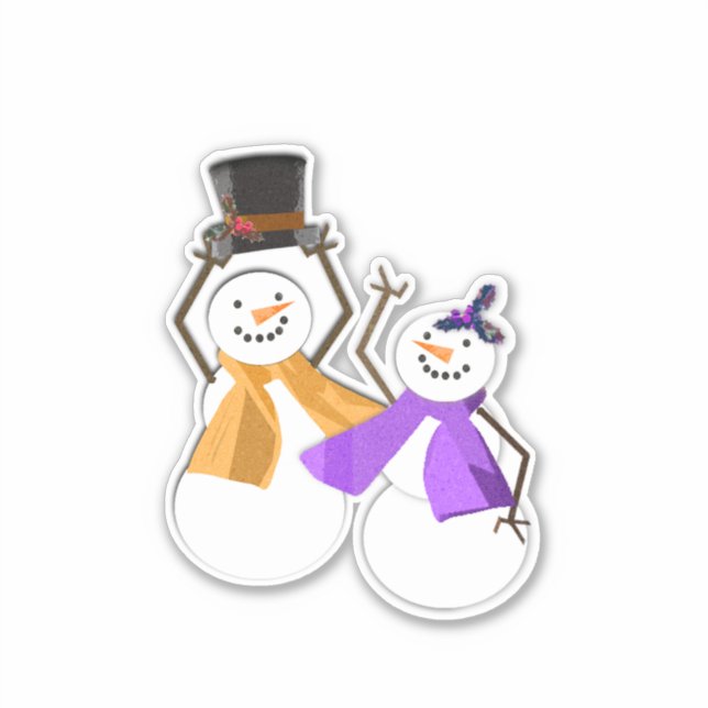 HAPPY HOLIDAYS | Winter Friends | Sticker (Front)