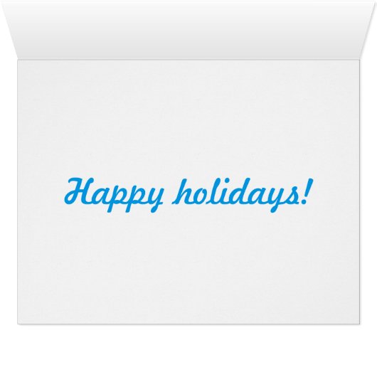 "HAPPY HOLIDAYS" WINTER LANDSCAPE (Inside Horizontal (Bottom))