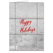Happy Holidays winter window scene (Front)
