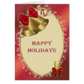 'Happy Holidays' with bells (Front)