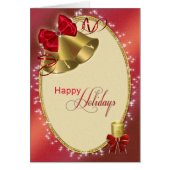 'Happy Holidays' with bells (Front)
