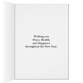 'Happy Holidays' with bells Cards (Inside (Right))