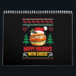 Happy Holidays with Cheese Christmas Cheeseburger Calendar<br><div class="desc">Happy Holidays with Cheese Christmas Cheeseburger</div>