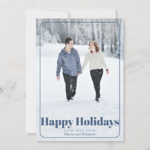 Happy Holidays with Photo Holiday Card