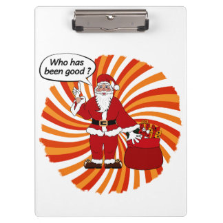 Happy Holidays with Santa Clipboard