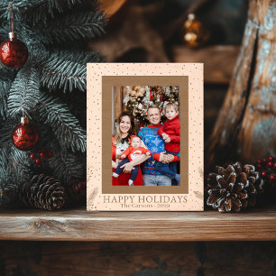 Happy Holidays Wooden Engraved Frames