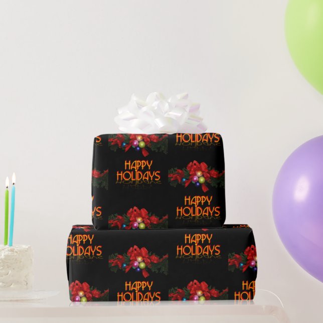 Happy Holidays Wrapping Paper (Party Gifts)