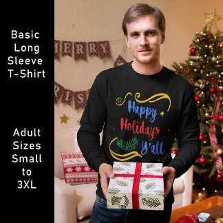 Happy Holidays Y'all, Funny Christmas Design, ZSG T-Shirt