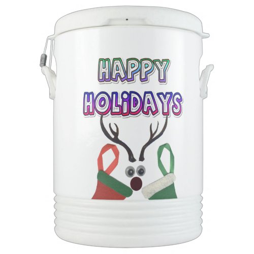 Happy Holidays You Are My Happy Place  Beverage Cooler