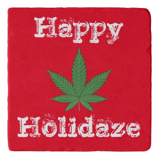 Happy Holidaze Personalized Trivet (Front)