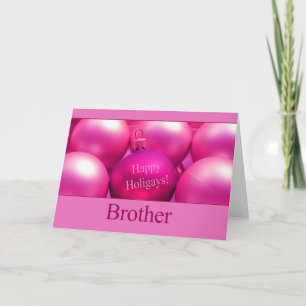 Happy Holigays Gay Brother Christmas Card