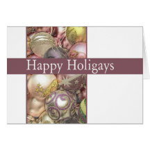 Happy Holigays LGBT Christmas Card