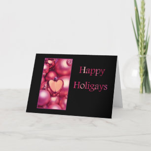 Happy Holigays LGBT Christmas Card