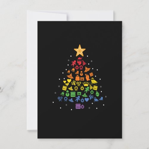 Happy Holigays LGBT Christmas Tree Costume Gay Pri Invitation