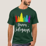 Happy Holigays Rainbow Christmas Pride LGBT Gay Pu T-Shirt<br><div class="desc">Happy Holigays Rainbow Christmas Pride LGBT Gay Pun Xmas  .</div>
