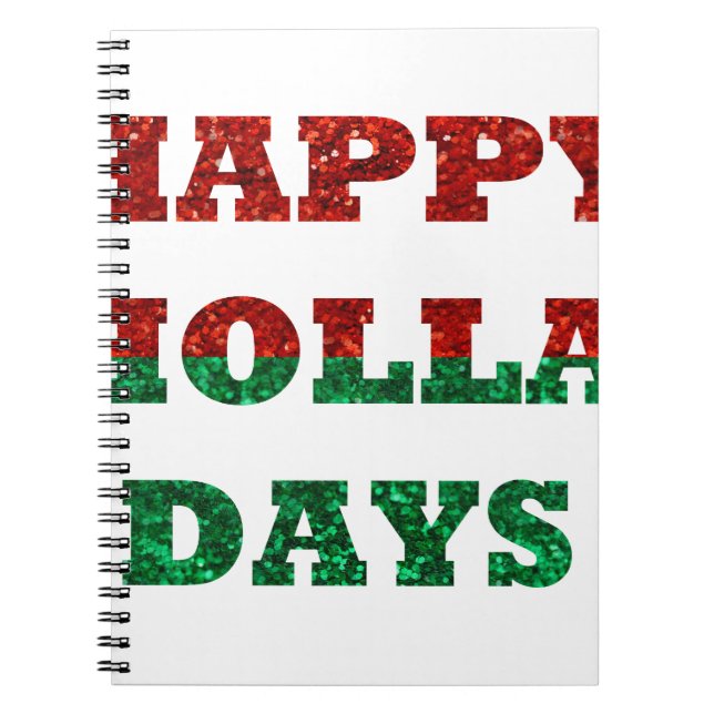 happy holla days notebook (Front)