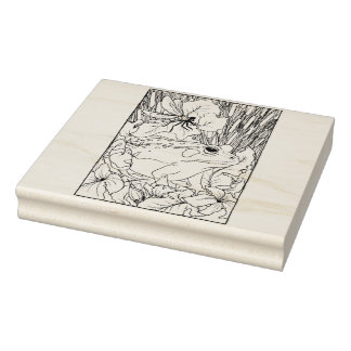 Happy Hollow Frog Rubber Stamp