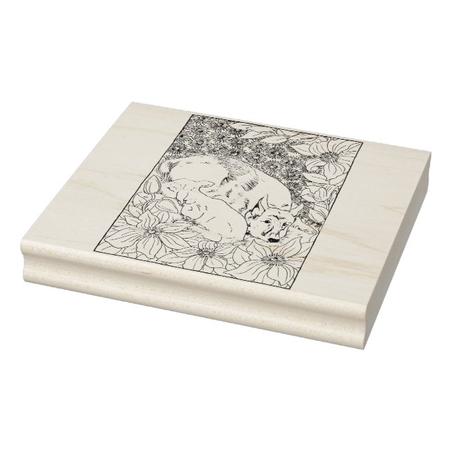 Happy Hollow German Shepherd Rubber Stamp (Stamp)