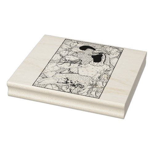 Happy Hollow Quail Rubber Stamp