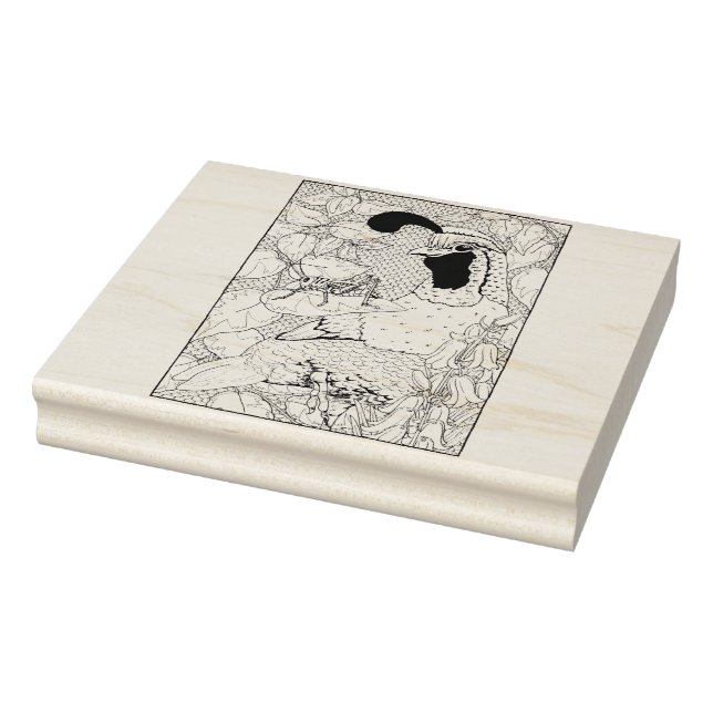 Happy Hollow Quail Rubber Stamp (Stamp)