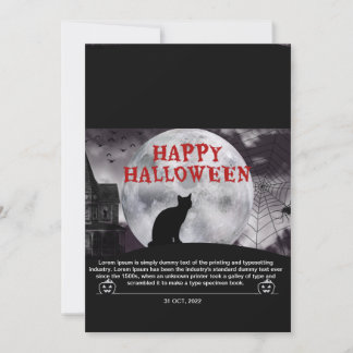 happy holloween invitation