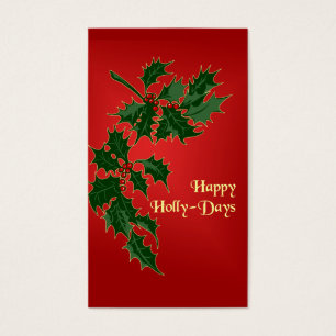 Happy Holly-Days Christmas Gift Tags