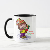 Happy Holly Days Christmas Mug