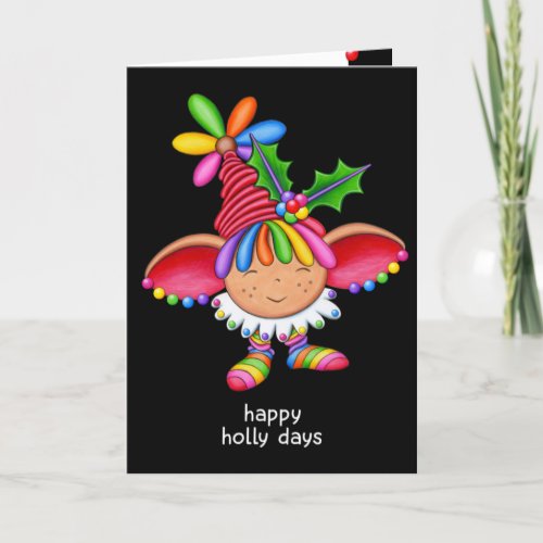 Happy Holly Days _ Elf Muse Card