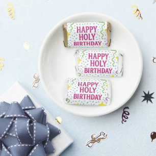Happy Holy Birthday-Christian Kids Candy Wrappers Hershey's Miniatures