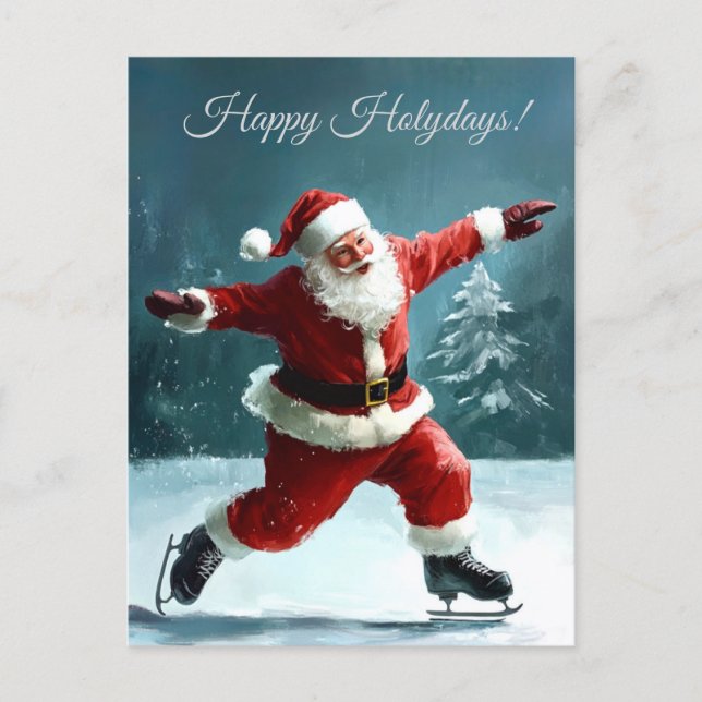 Happy Holydays card. Christmas  Holiday Postcard (Front)