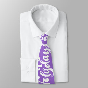 Happy Holydays Holidays Calligraphy Christian Neck Tie