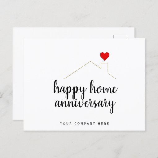 Happy Home Anniversary Real Estate Postcard Zazzle   Happy Home Anniversary Real Estate Postcard Rdbc58b3986514c39bf8f5c927d6a68a4 Qdeym 510 