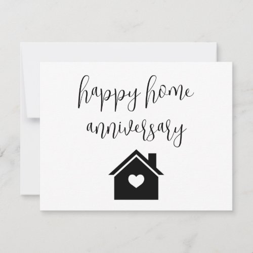 Happy Home Anniversary Realty  Card