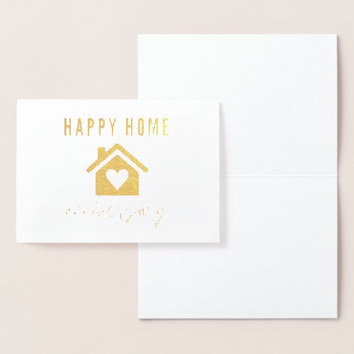 Happy Home Anniversary Realty Foil Card