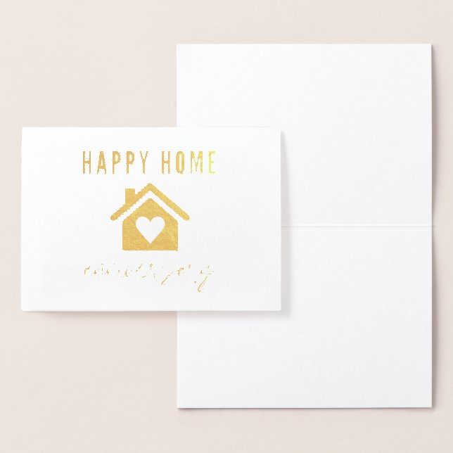 Happy Home Anniversary Realty Foil Card (Display)