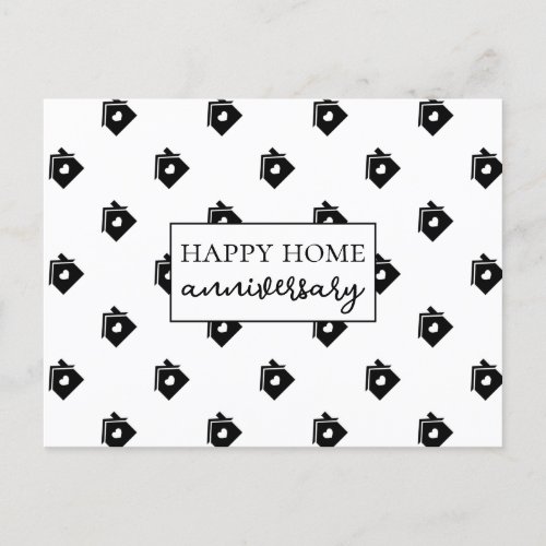 Happy Home Anniversary Realty  Postcard
