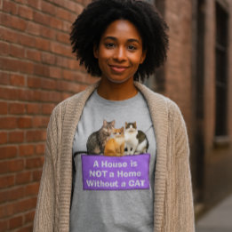 Happy Home / Cat Lover Personalized T-shirt Tri-Blend Shirt