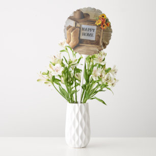 Happy Home Cowgirl Cowboy Style With Cowboy Boots Balloon