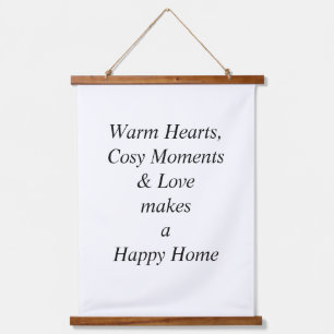 Happy Home Wall Sign Hanging Tapestry