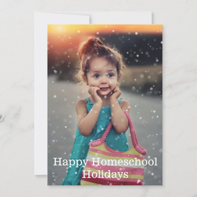Happy Homeschool Holidays Holiday Card (Front)