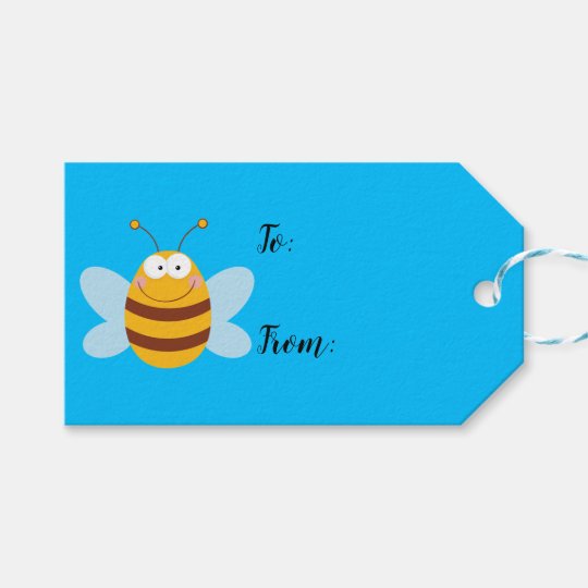 Happy Honey Bee Gift Tags | Zazzle.com