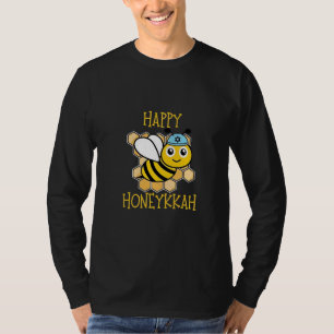 Happy Honeykkah Honey Bee Hanukkah Jewish  T-Shirt