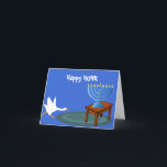 Happy HONK Hannukah card<br><div class="desc">The Goose is back to wreak havoc,  but hopefully your holiday will be</div>