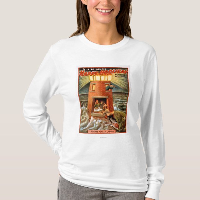 Happy Hooligan Lighthouse and Jonah Play T-Shirt (Front)