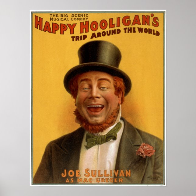 Happy Hooligan's Trip Around the World Poster (Front)