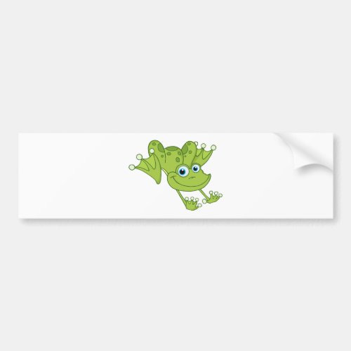 Happy Hopping Frog Bumper Sticker