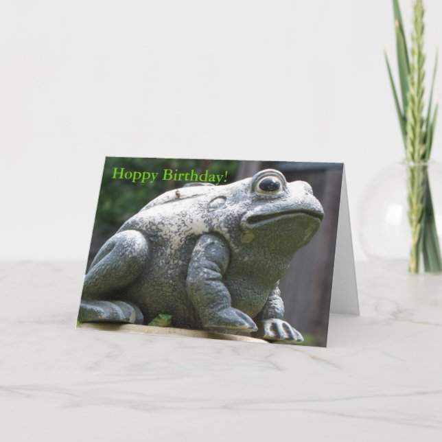 happy Hoppy Birthday Brother Frog Card (Front)