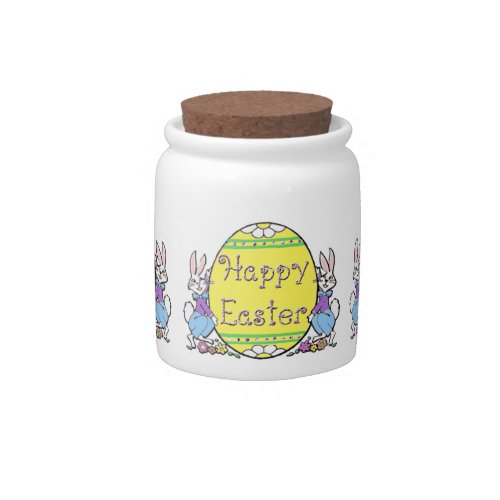 Happy Hoppy Easter Candy Jar