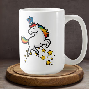 Happy Horror Rainbow Unicorn Meeple Board Game Coffee Mug
